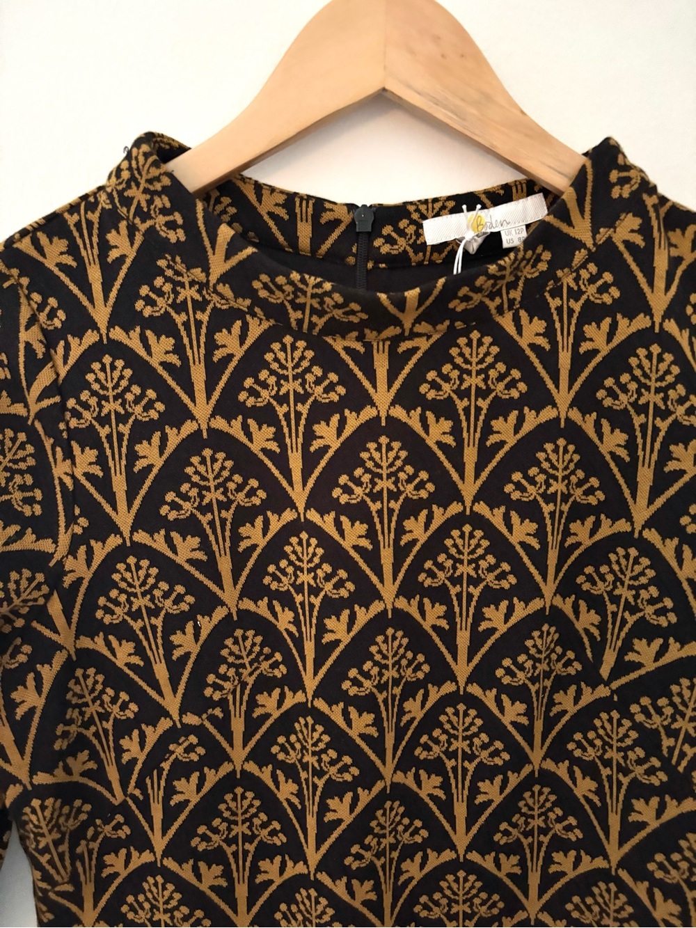 Boden Jacquard Floral Shift Dress - Picture 3 of 5